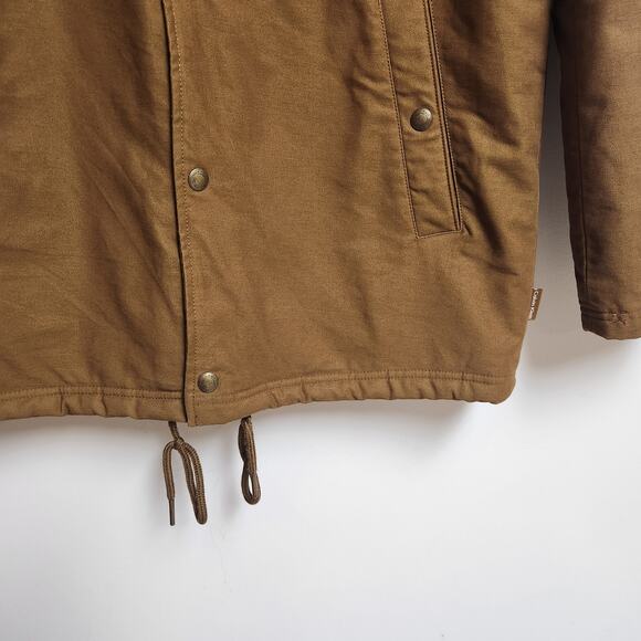 Calvin Klein Jacket Mens Medium Sherpa Coach Brown Cognac Western Yellowstone - Picture 3 of 9